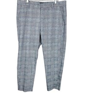 Liverpool navy blue/white plaid trouser pants 16W